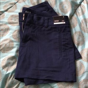New A.N.A twill chino shorts- Navy blue